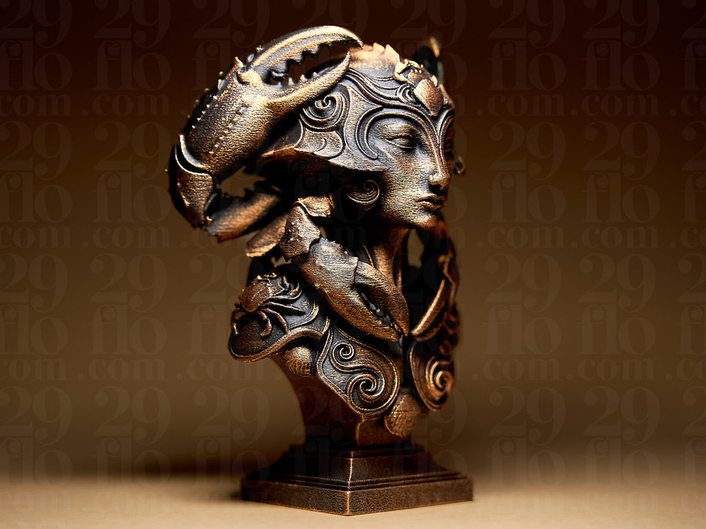 Lady Cancer Skulptur – Sternzeichen Krebs FehnFactory