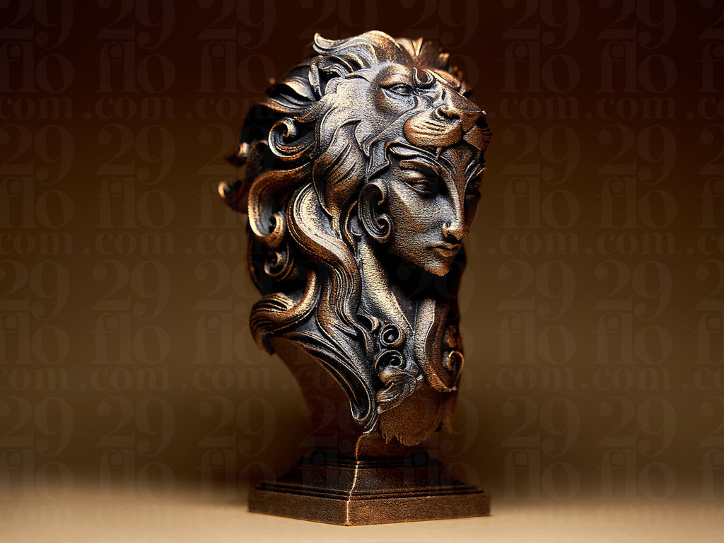 Lady Leo Skulptur – Sternzeichen Löwe FehnFactory