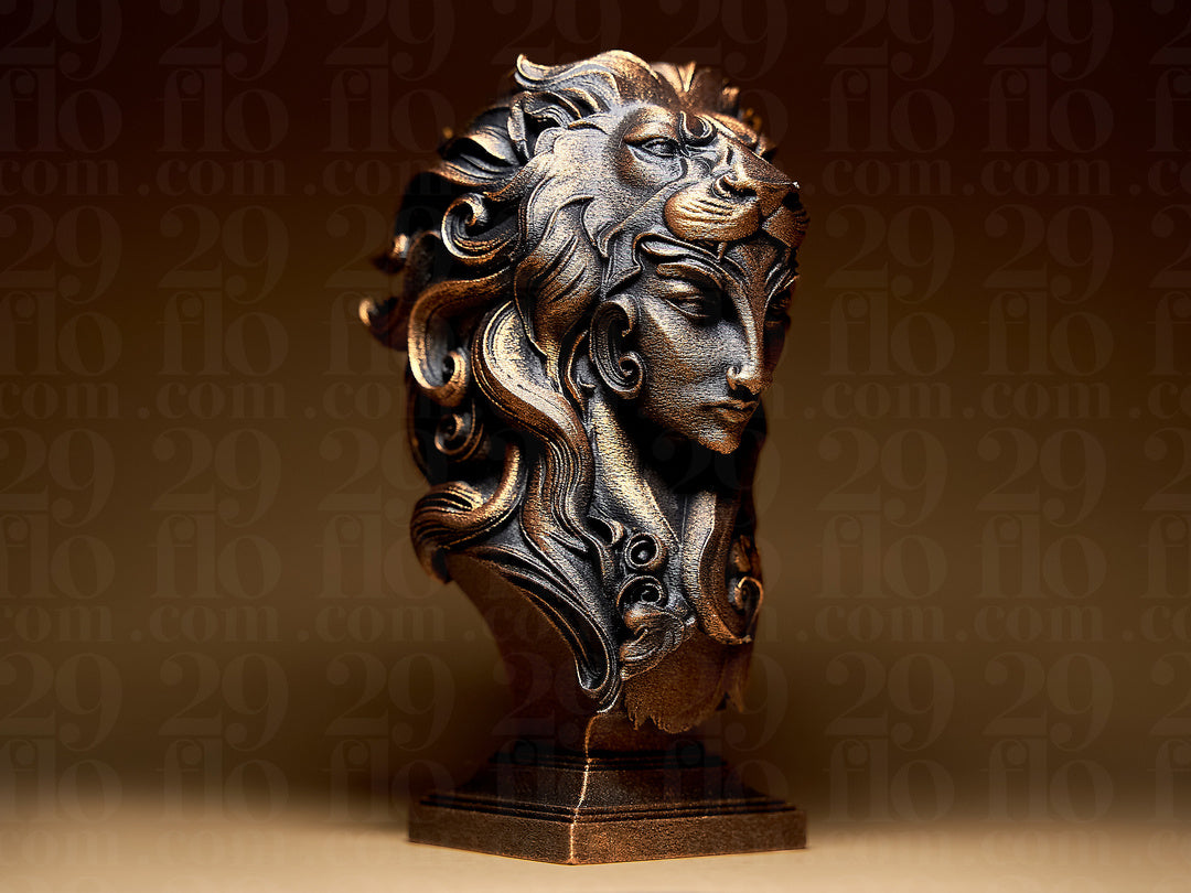 Lady Leo Skulptur – Sternzeichen Löwe FehnFactory