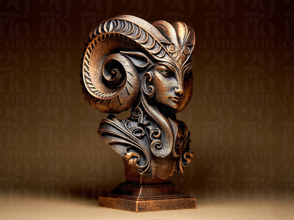 Lady Aries Skulptur – Sternzeichen Widder FehnFactory