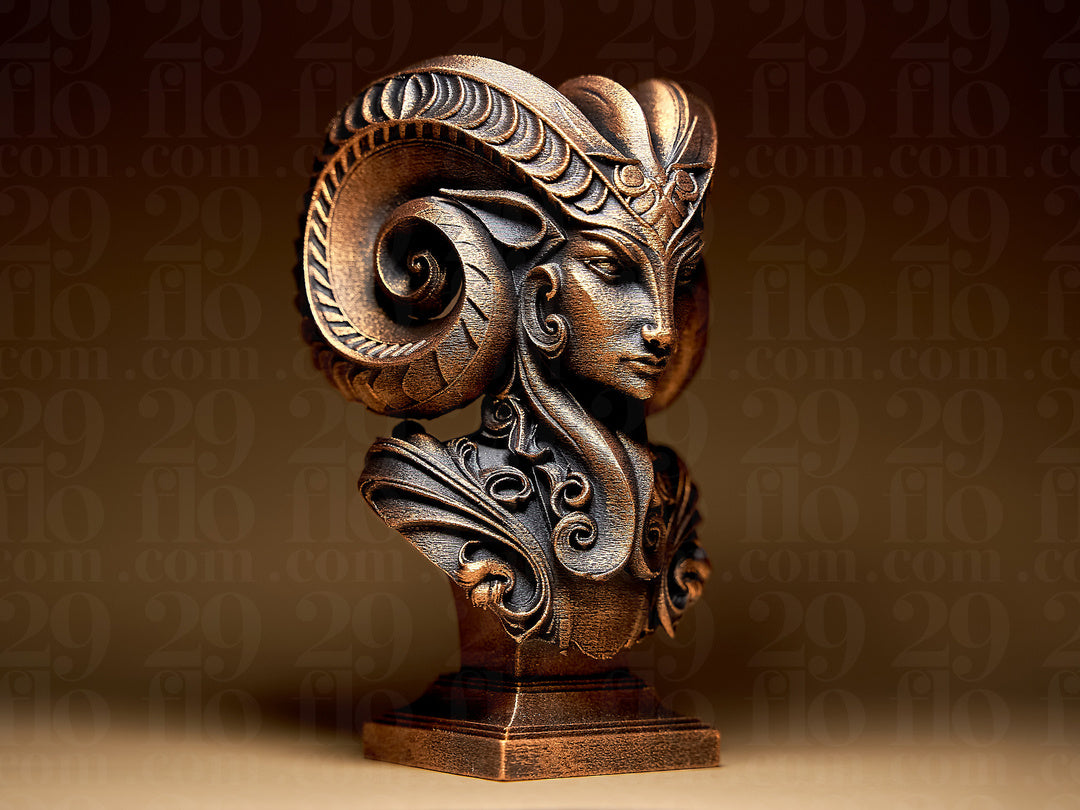 Lady Aries Skulptur – Sternzeichen Widder FehnFactory
