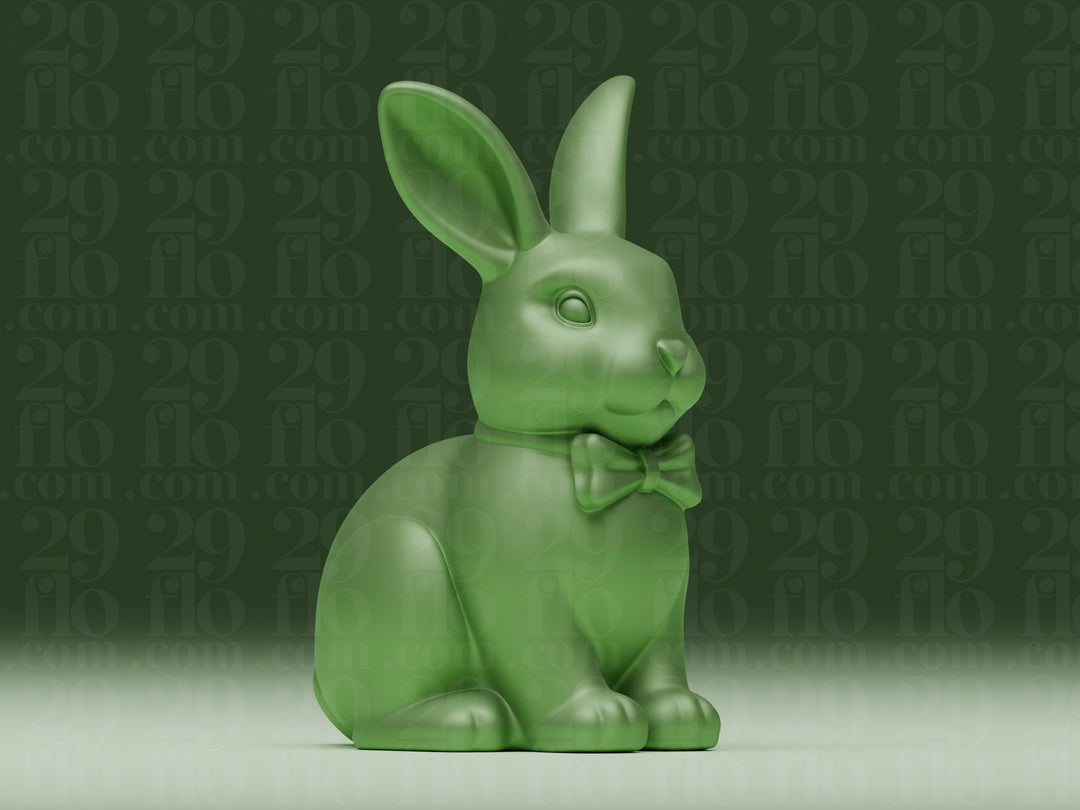 Hase mit Schleife – Sitzende Hasenfigur FehnFactory