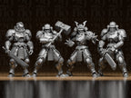 4 Mech-Samurai – Cyberpunk Krieger Figuren-Set FehnFactory