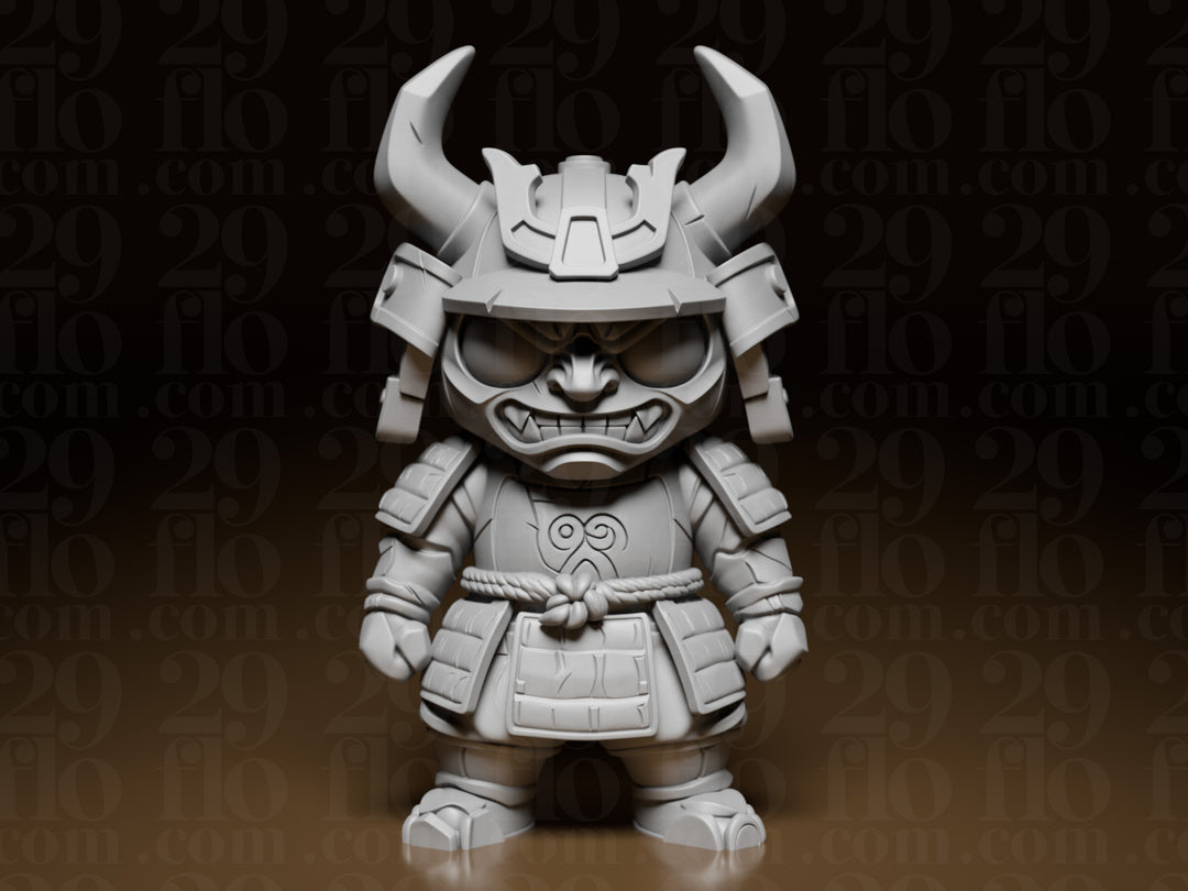 Mini-Samurai-Figur – Gehörnter Kabuto-Helm FehnFactory