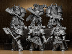6 gepanzerte Krieger – Fantasy & Sci-Fi Figuren-Set FehnFactory