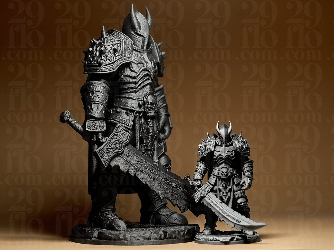 Monster-Kriegerskulptur – Gehörnter Dark Fantasy Ritter FehnFactory