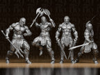4 Gladiatoren – Römische Krieger Figuren-Set FehnFactory