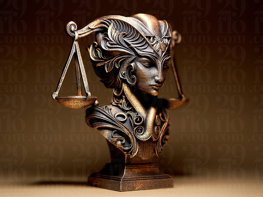 Lady Libra Skulptur – Sternzeichen Waage FehnFactory