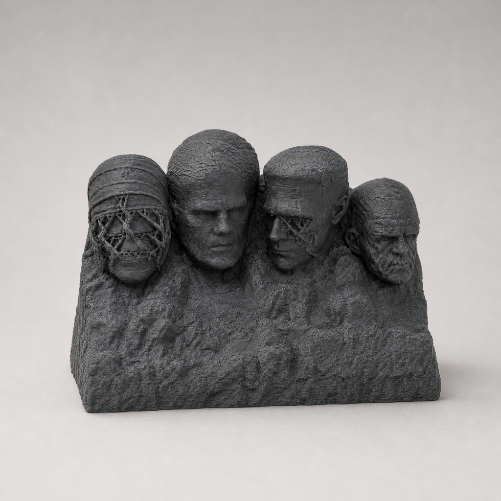 Monster Mt. Rushmore – Freistehende Horror-Skulptur FehnFactory