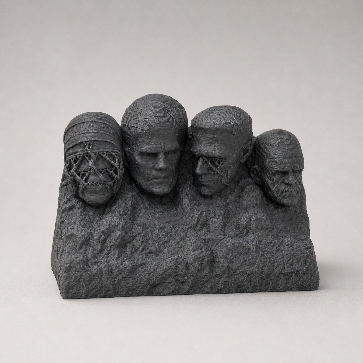 Monster Mt. Rushmore – Freistehende Horror-Skulptur FehnFactory