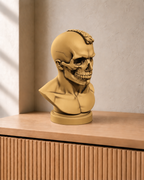 Totenkopf-Büste Mann – 02_gold hand