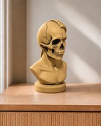 Totenkopf-Büste Frau – 02_gold hand