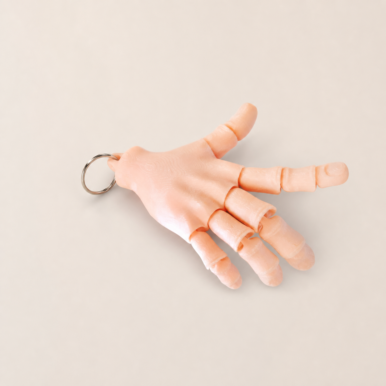 Bewegliche Hand im Set – Anhänger, Bleistiftaufsatz & Druckstab FehnFactory