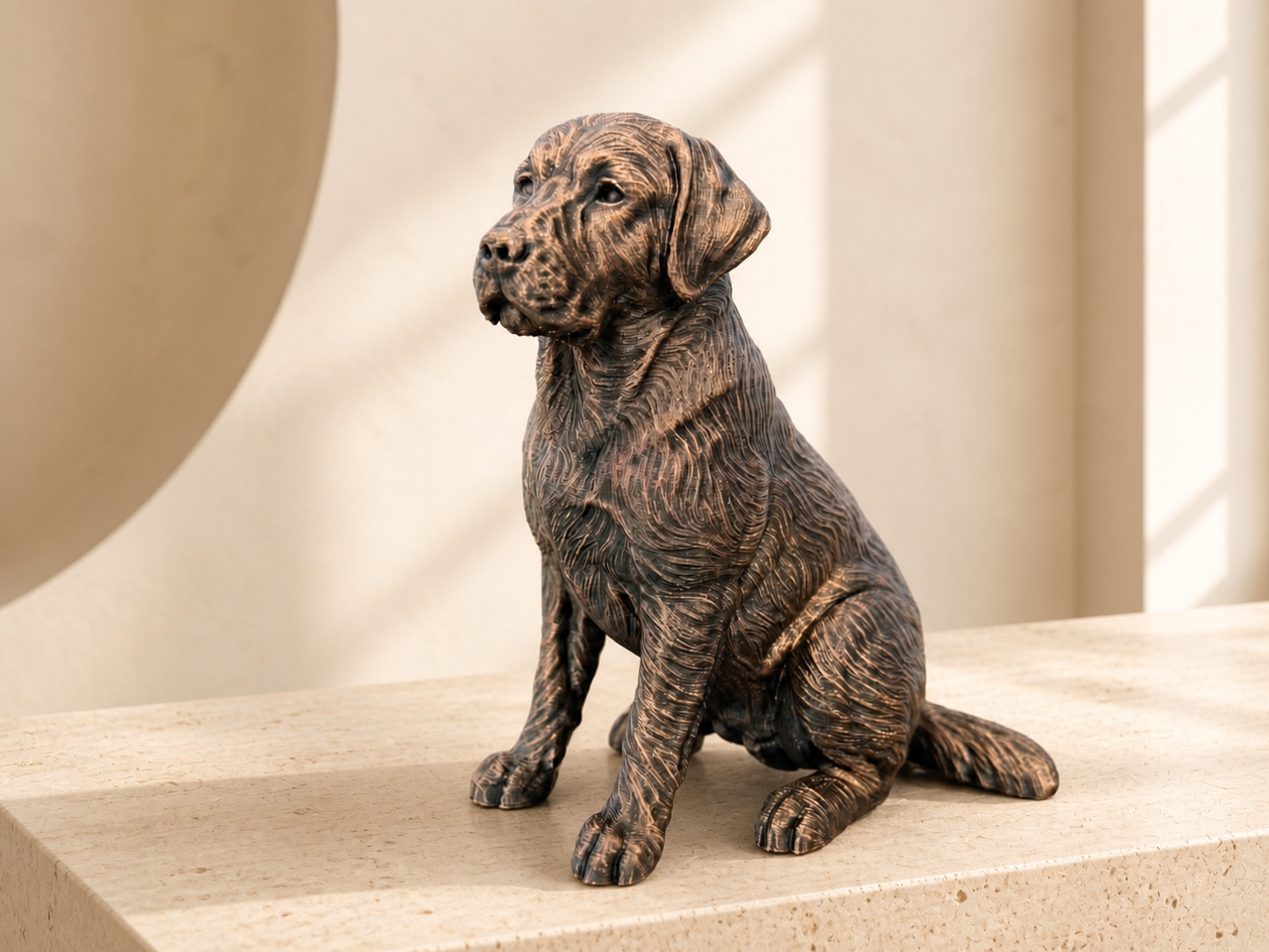 Labrador Retriever – detailreiche sitzende Hundefigur | Geschenk für Hundefans | Made in Germany Fehn-factory.de