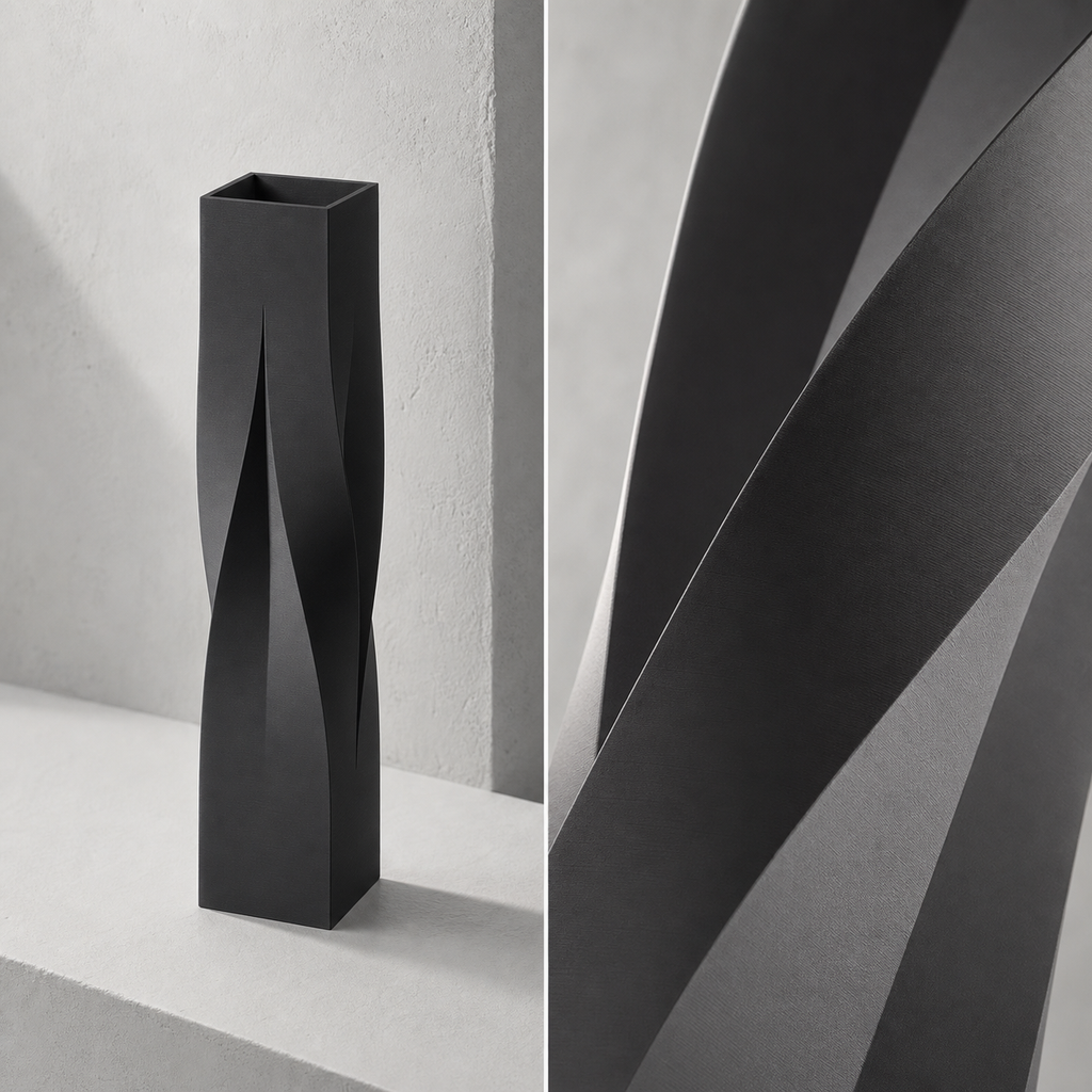 Twist Vase – Skulpturale Trockenblumenvase FehnFactory