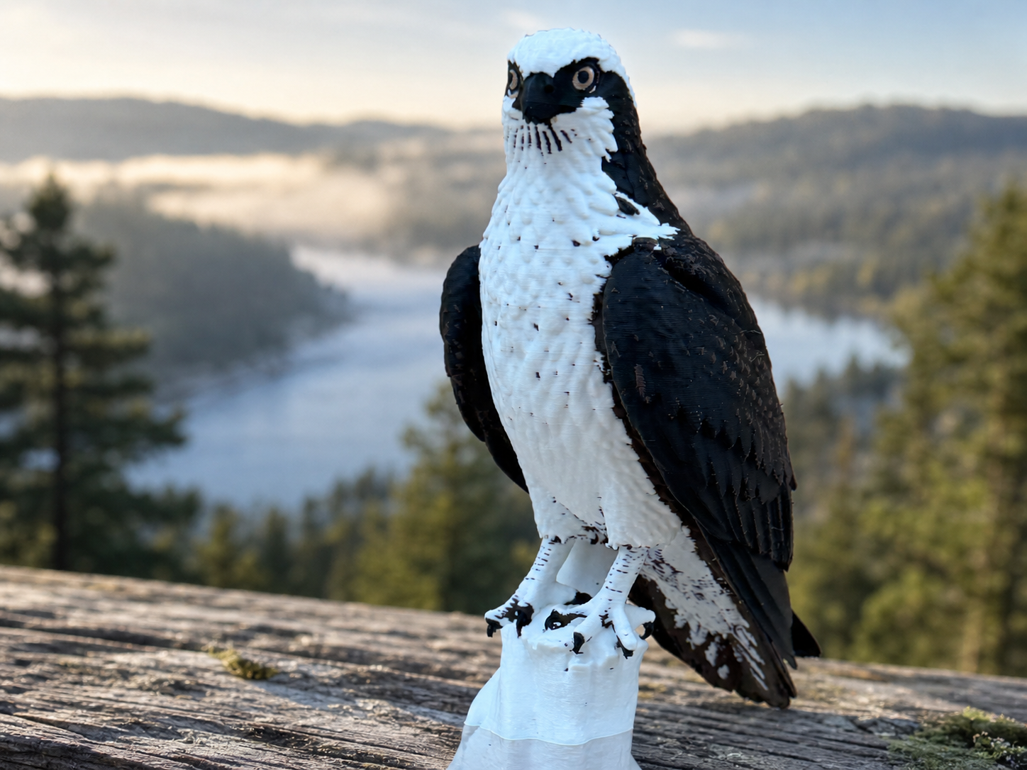 High Perch Osprey – Freistehende Fischadler-Skulptur FehnFactory