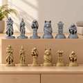 Ninja – 02_silber_gold_handbemalt