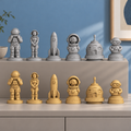 Raumfahrt – 02_silber_gold_handbemalt