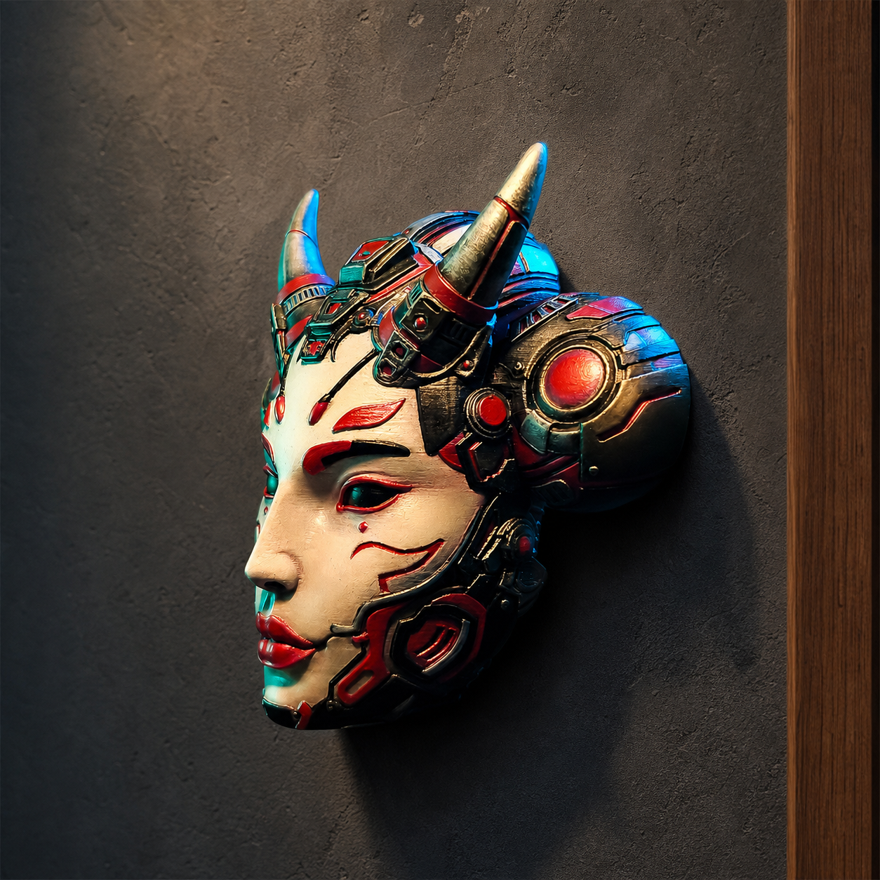 Tetsu Hannya – Cyber-Yokai-Wandmaske FehnFactory