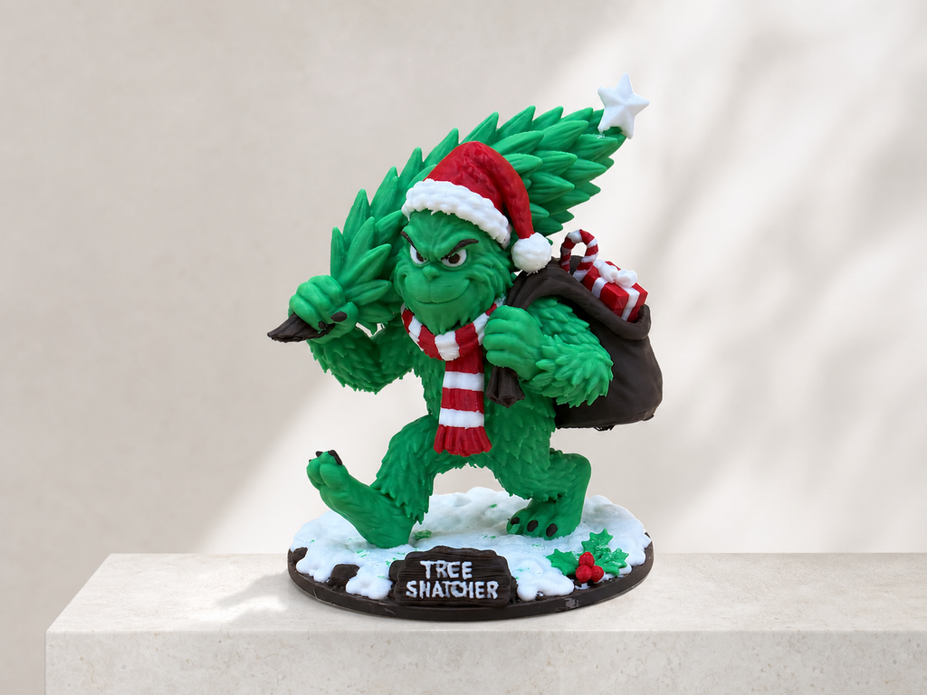 Der Baumdieb – Weihnachtliche Dekofigur mit Baum FehnFactory