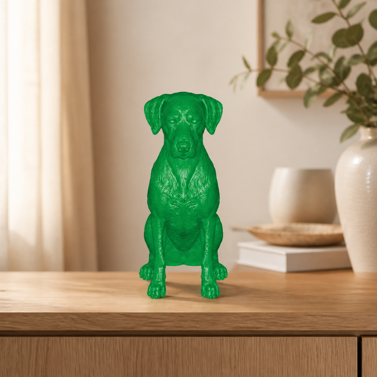 Dalmatiner Hundefigur sitzend – Dalmatian Dog Figurine | Hundedeko für innen | Made in Germany Fehn-factory.de