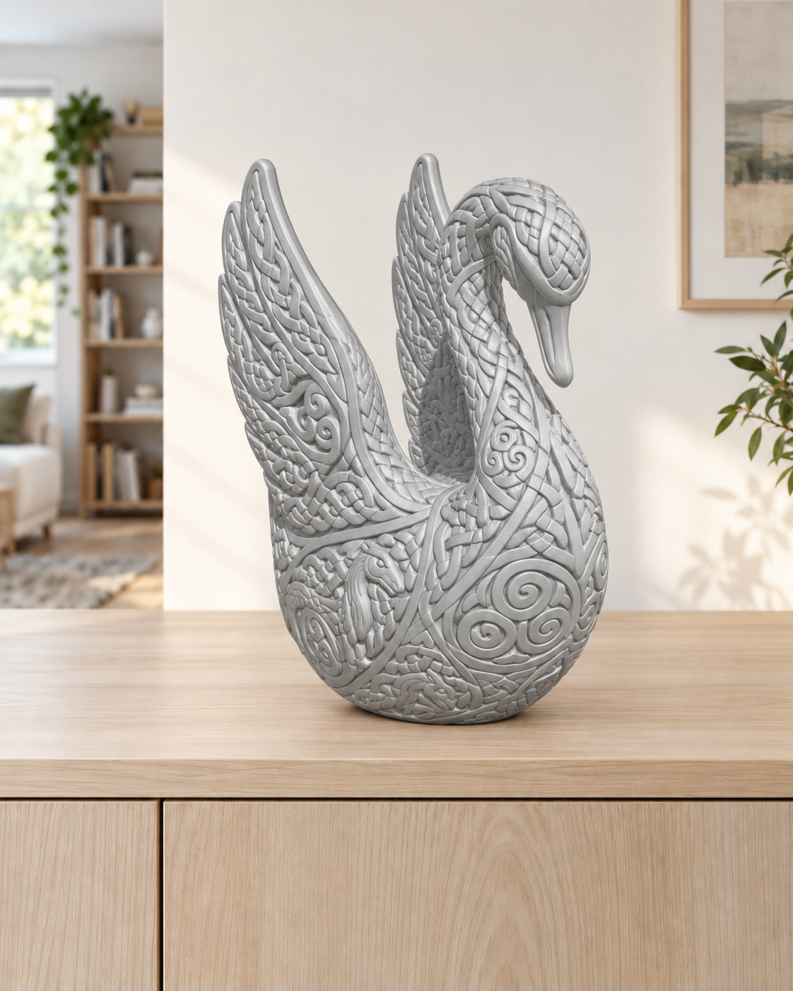 Keltischer Schwan – 03 silber