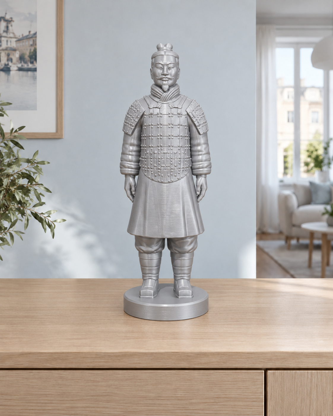Terrakotta-Krieger – Silber – gedruckt