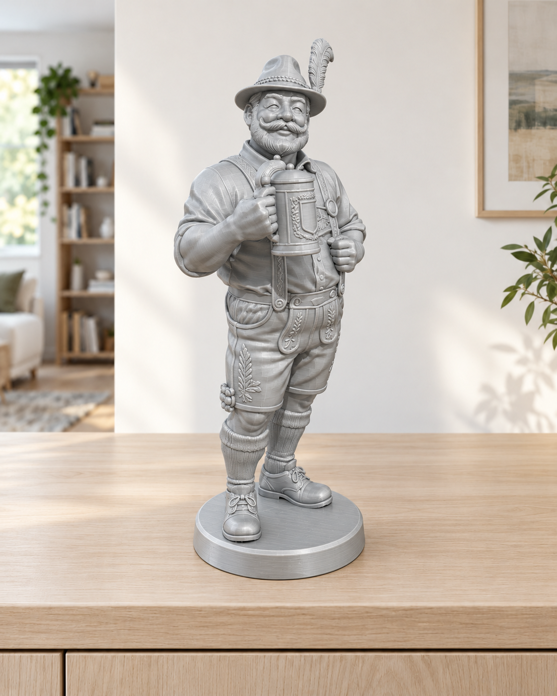 Bayer mit Maßkrug – 03 silber