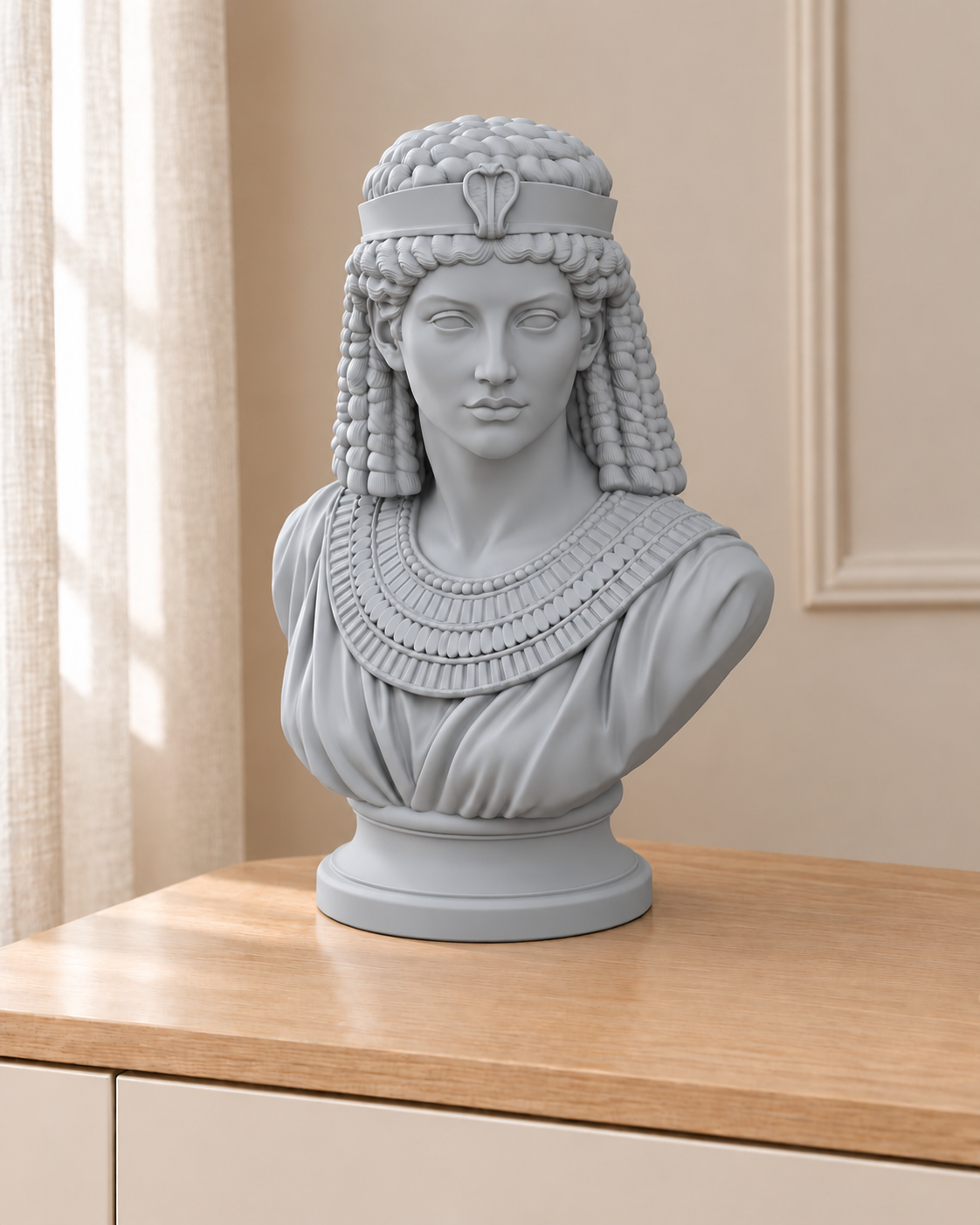 Kleopatra – ägyptische Büste – 03 silber