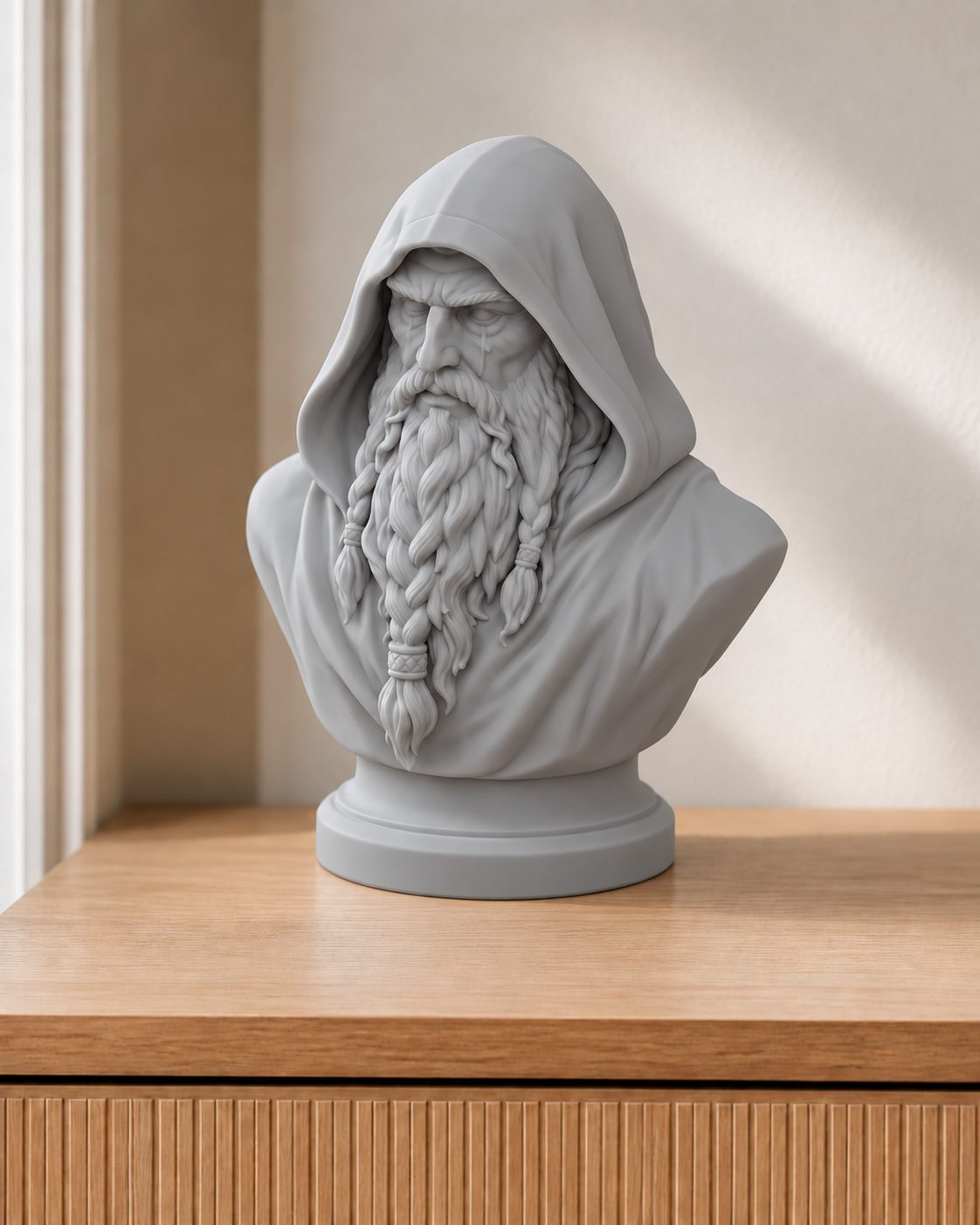 Odin – nordische Büste – 03 silber