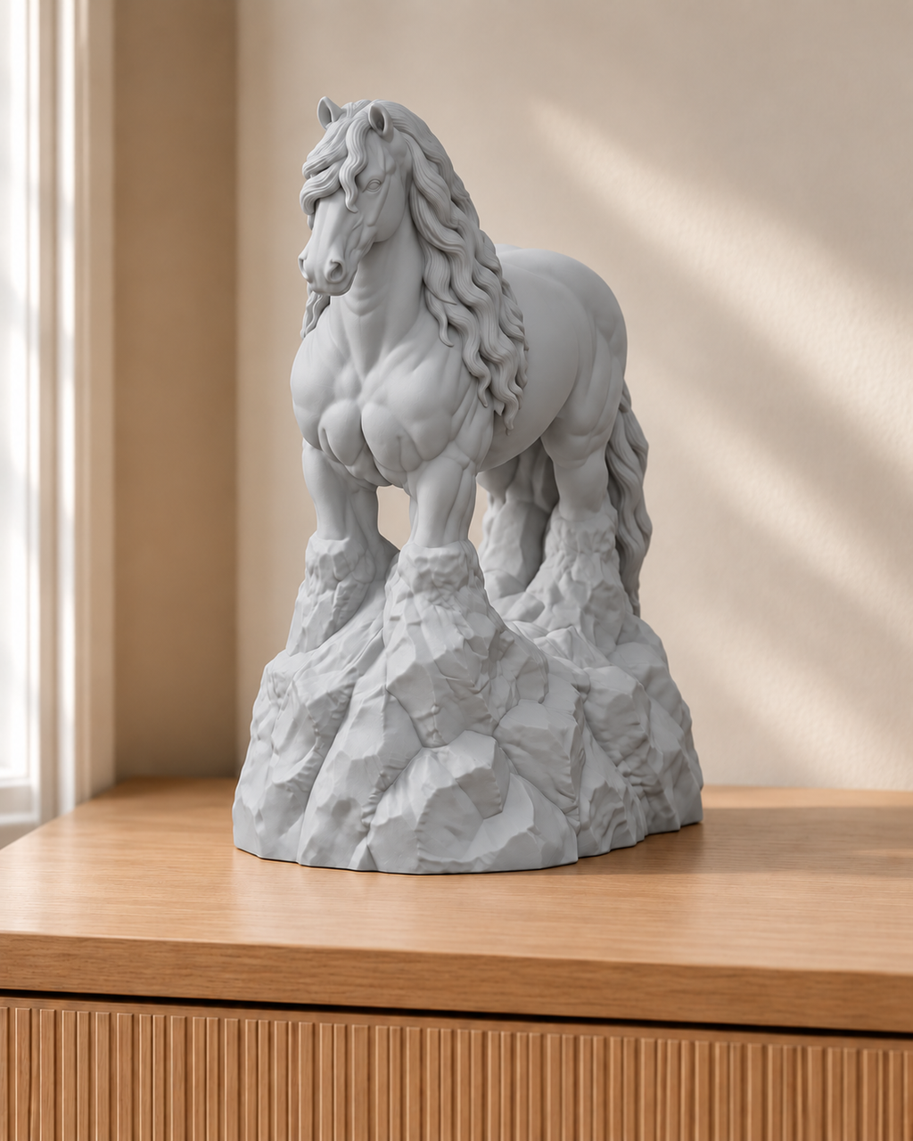 Friese stehend – Pferdefigur – 03 silber