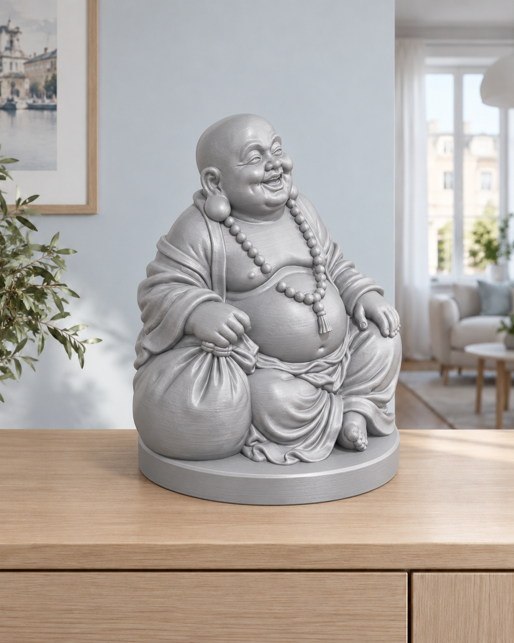 Lachender Buddha – 03 silber