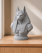 Anubis – ägyptische Büste – 03 silber