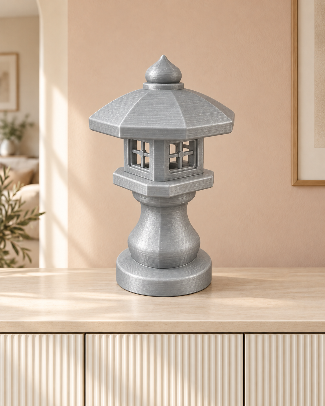 Japanische Steinlaterne – 03 silber