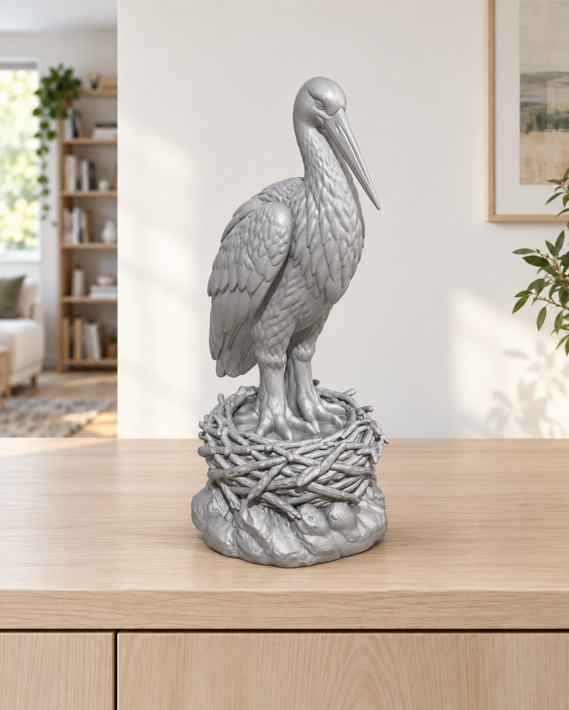 Weißstorch – 03 silber