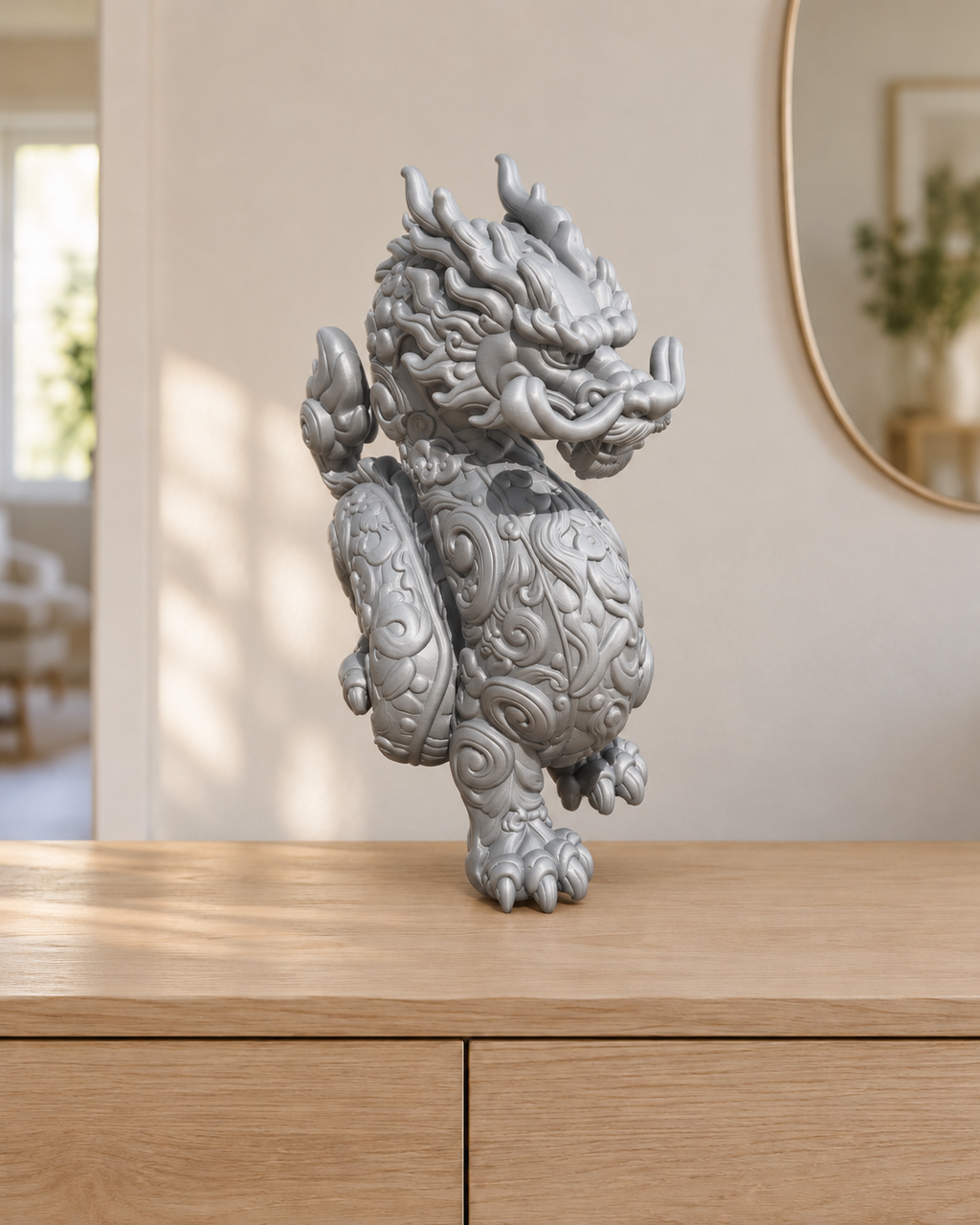 Chinesischer Drache – 03 silber