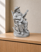 Banjo-Spieler im Schaukelstuhl – 03 silber