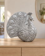 Pfau mit Rad – 03 silber