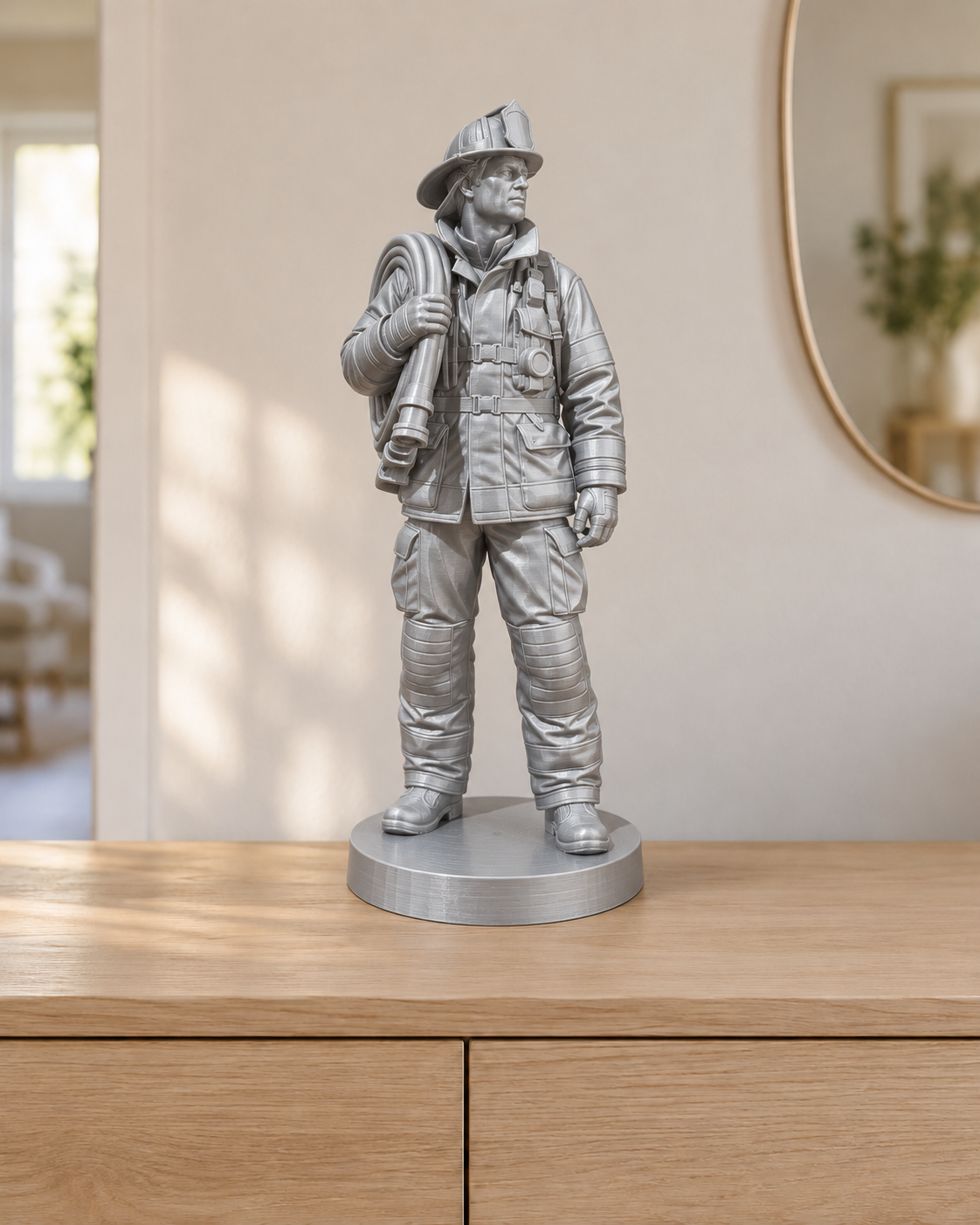 Feuerwehrmann New York – Silber – gedruckt