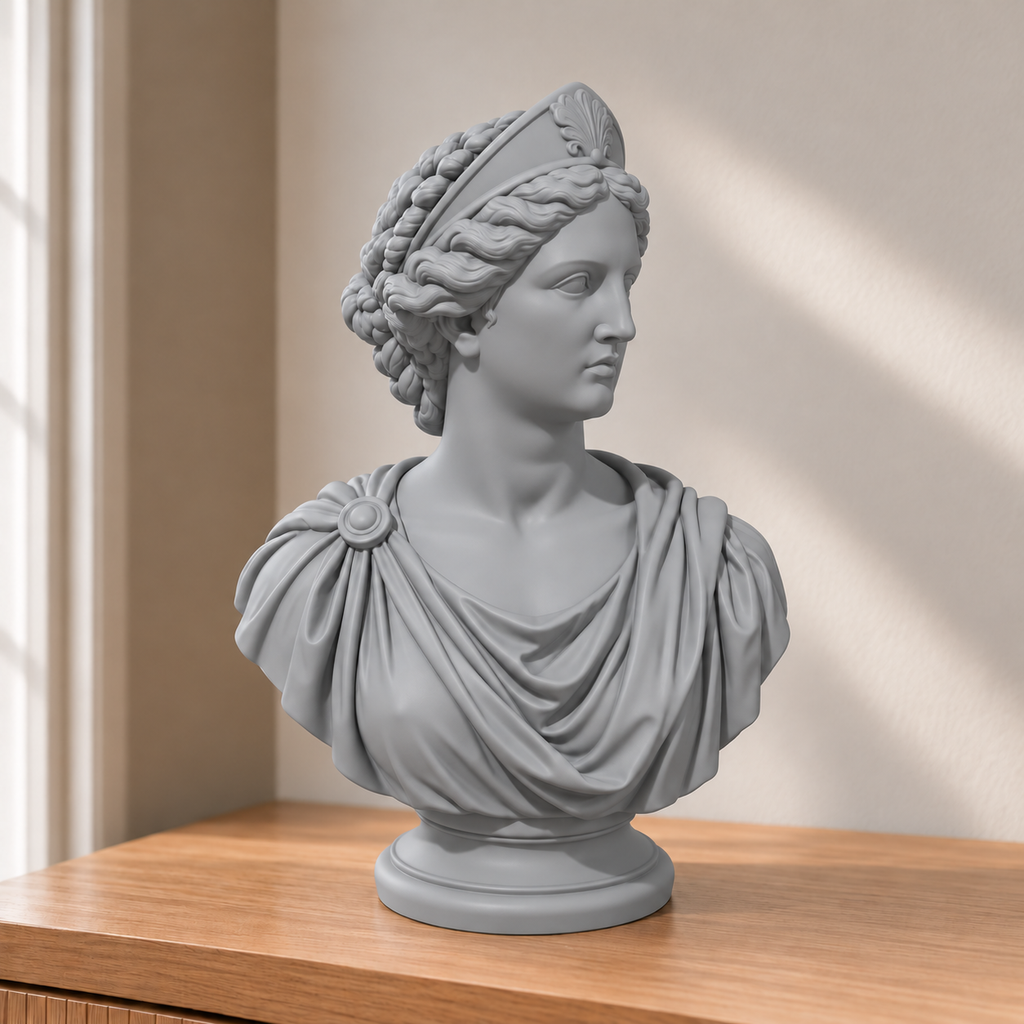 Hera – antike Büste – 03 silber