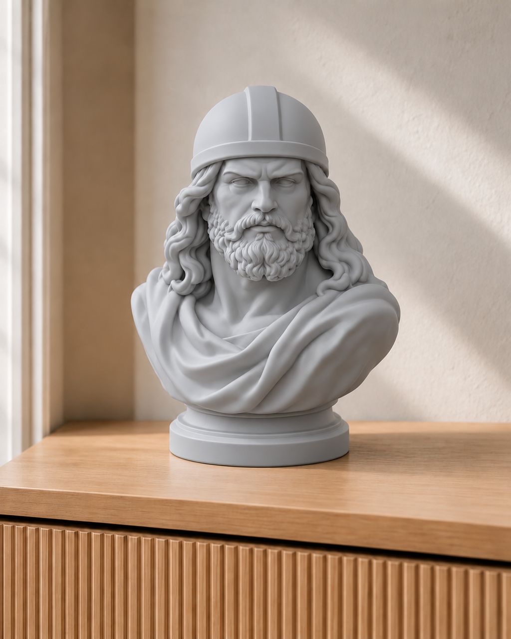 Thor – nordische Büste – 03 silber