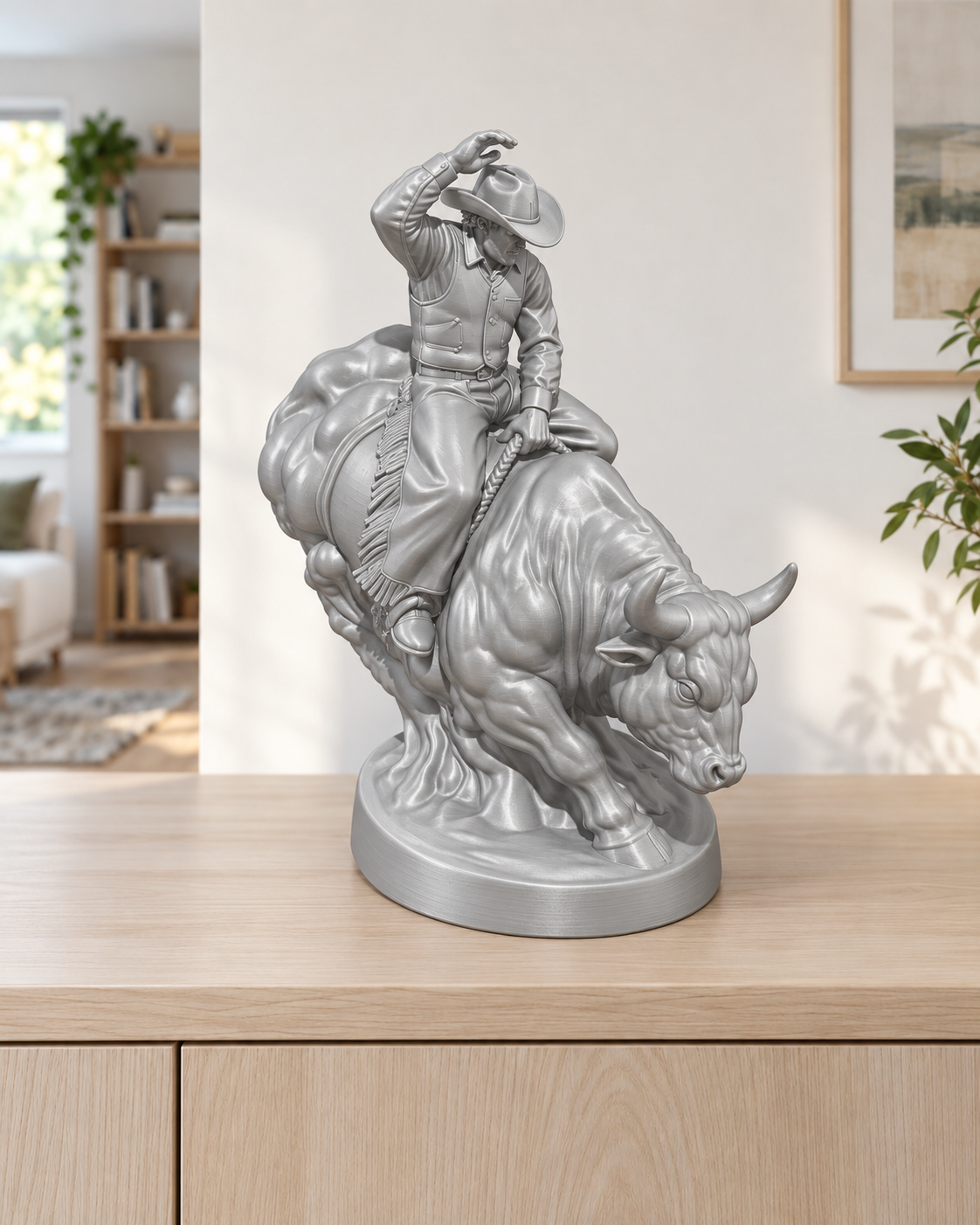 Rodeo-Bullenreiter - 03-silber
