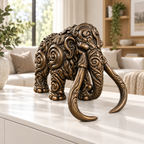 Mammut Ornament - Bronze handbemalt Wohnzimmer
