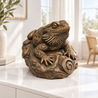 Bartagame Ornament - Bronze handbemalt Wohnzimmer