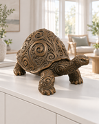 Riesenschildkröte Ornament - Bronze handbemalt Wohnzimmer