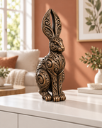 Hase Ornament - Bronze handbemalt Wohnzimmer