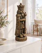 Nussknacker König Ornament - Bronze handbemalt Wohnzimmer