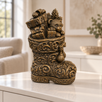 Nikolausstiefel Ornament - Bronze handbemalt Wohnzimmer