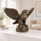 Adler mit Schwingen Ornament - Bronze handbemalt Wohnzimmer