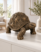 Sternschildkröte Ornament - Bronze handbemalt Wohnzimmer